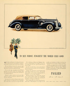 1938 Ad Packard 12 Super 8 Autombile Touring Cabriolet - ORIGINAL F2A