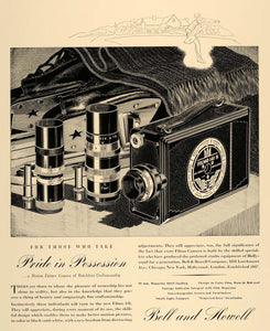 1938 Ad Bell Howell Motion Picture Camera Filmo 141 - ORIGINAL ADVERTISING F2A
