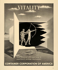 1938 Ad Container Corporation America Box Toni Zepf - ORIGINAL