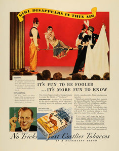 1933 Ad J. R. Reynolds Camel Cigarettes Magic Show Girl - ORIGINAL F3A