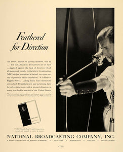 1935 Ad National Broadcasting Radio Arrow Sport NBC - ORIGINAL ADVERTISING F3A