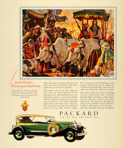 1930 Ad Packard Eight Automobile East-Indian Princess - ORIGINAL ADVERTISING F3A - Period Paper
