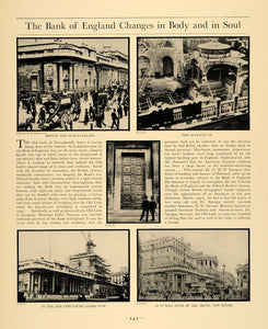 1930 Ad Bank England Threadneedle Street London Mantagu - ORIGINAL F3A