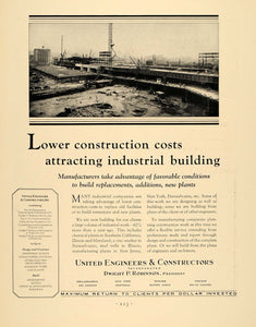 1930 Ad United Engineers Constructors Buildings Construction Dwight P F3A