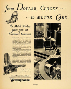 1930 Ad Clarence Peter Helck Westinghouse Electric - ORIGINAL ADVERTISING F3A