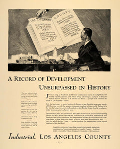 1930 Ad Los Angeles Industrial Dept Chamber Commerce - ORIGINAL ADVERTISING F3A