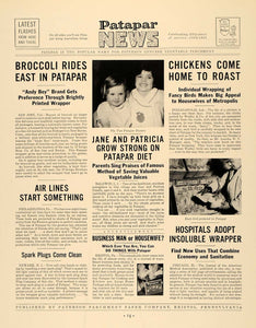 1935 Ad Paterson Parchment Paper Patapar Newspaper - ORIGINAL ADVERTIS –  Period Paper Historic Art LLC