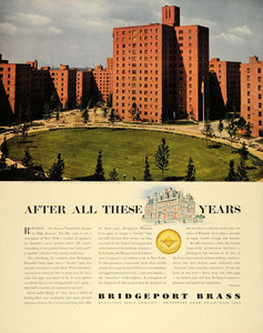 1940 Ad Bridgeport Brass Vanderbilt Chateau Plumrite - ORIGINAL ADVERTISING F4A