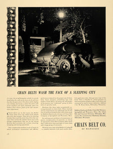 1940 Ad Chain Belt Company Milwaukee Sweeper Metal - ORIGINAL ADVERTISING F4A