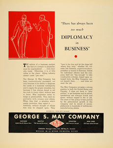 1940 Ad George S May George S May Engineer Illustration - ORIGINAL F4A