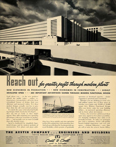 1940 Ad Austin Engineers Builders Cameron Building Ohio - ORIGINAL F4A