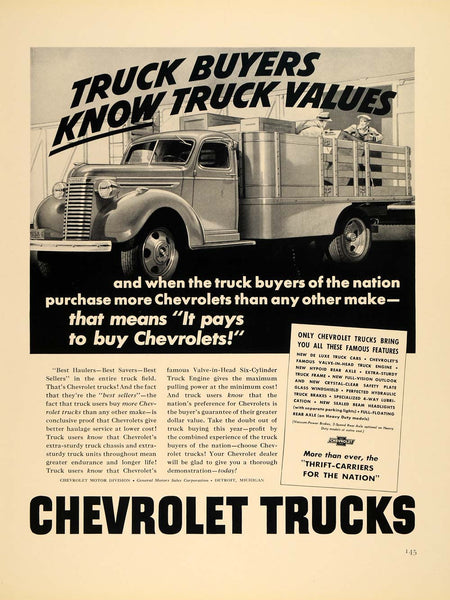 1940年代 Chevrolet広告ポスター F4A_154_70fb8af7-b24e-498c-