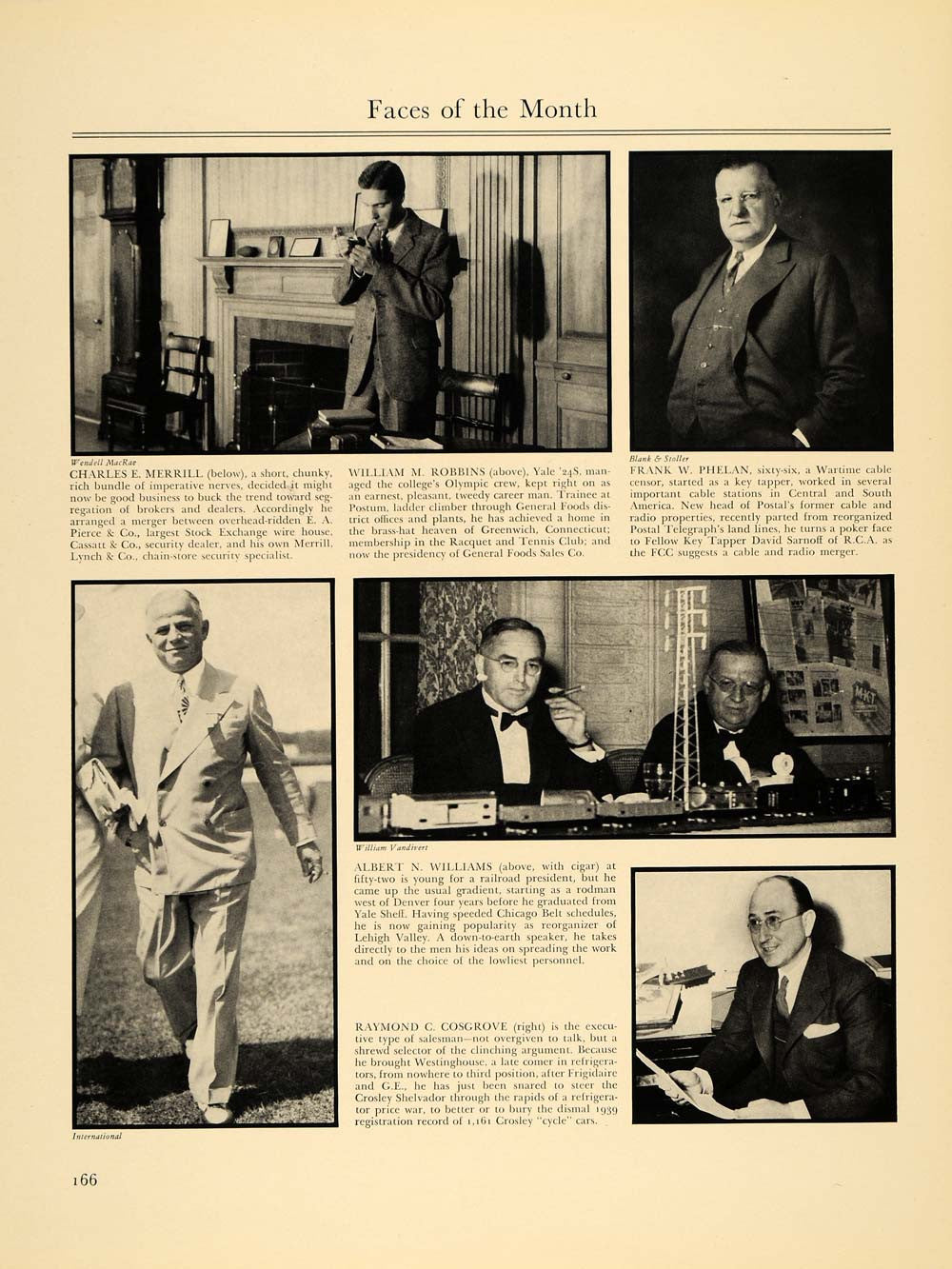 1940 Print Charles E. Merrill Raymond C. Cosgrove - ORIGINAL HISTORIC IMAGE F4A