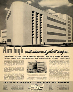 1940 Ad Austin Engineers Builders Church & Dwight Plant - ORIGINAL F4A
