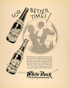 1932 Ad White Rock Mineral Water Ginger Ale Waukesha WI - ORIGINAL F5A
