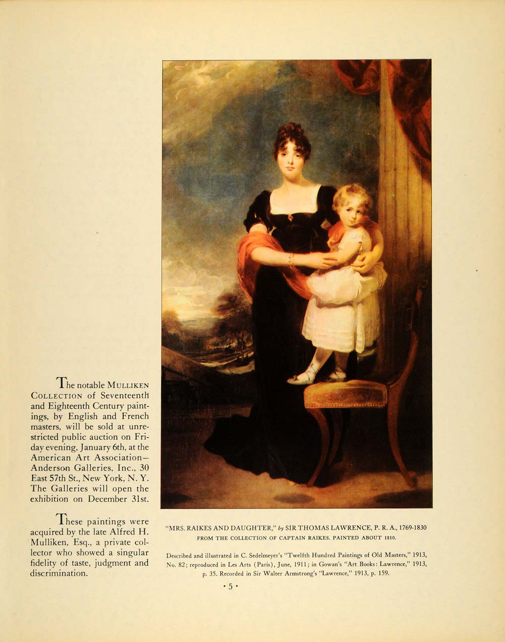 1932 Ad American Art Association Anderson Galleries ORIGINAL ADVERTI