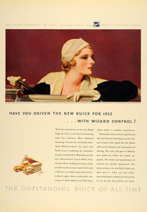 1932 Ad Buick Eight Automobile Wizard Control Fisher - ORIGINAL ADVERTISING F5A