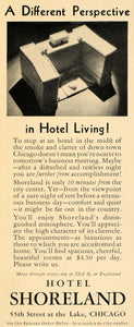 1932 Ad Hotel Shoreland Chicago Illinois Luxury Lodging Resort 55th Street F5B