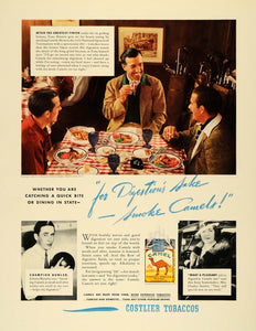 1936 Ad Camel Cigarettes Tony Manero Johnny Murphy - ORIGINAL ADVERTISING F6A