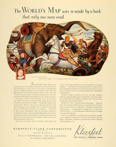 1935 Ad Kimberly Clark Kleerfect Paper Alexander Empire - ORIGINAL F6A