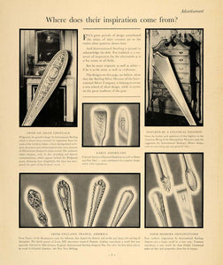 1935 Ad International Sterling Silver Adam Fireplace - ORIGINAL ADVERTISING F6A