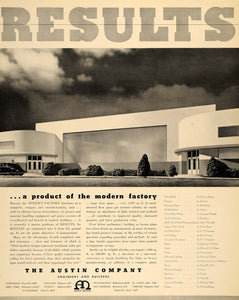 1936 Ad Modern Factories Equipment Machinery Buildings - ORIGINAL F6A