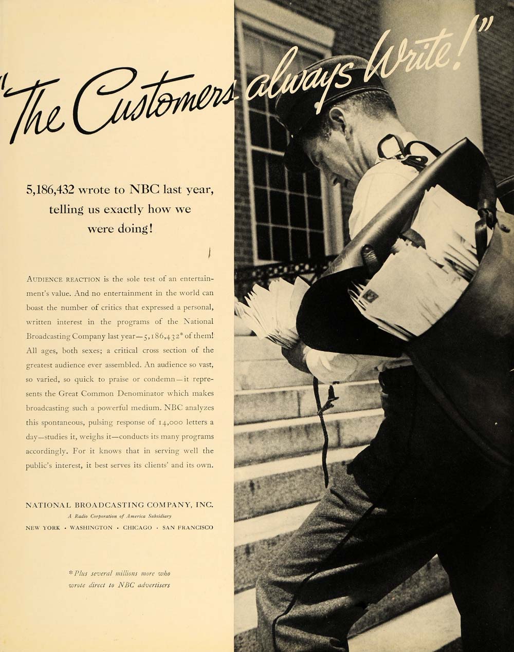 1935 Ad National Broadcasting Company NBC Radio - ORIGINAL ADVERTISING F6A