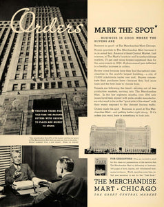 1935 Ad Merchandise Mart Chicago Great Central Market - ORIGINAL ADVERTISING F6A