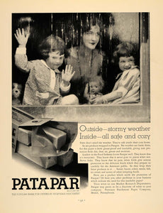 1933 Ad Patapar Paterson Vegetable Parchment Children - ORIGINAL ADVERTISING F6A