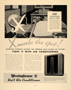 1933 Ad Westinghouse Unit Air Conditioner Micarta Style - ORIGINAL F6A