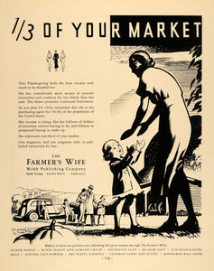 1933 Ad Farmers Wife Magazine Webb Publishing Thanxgivn - ORIGINAL F6A