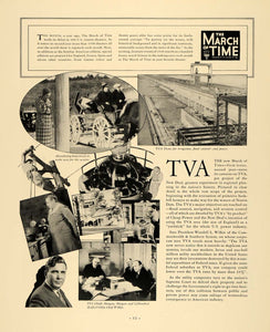 1936 Ad March of Time TVA Norris Dam Wendell Wilkie - ORIGINAL ADVERTISING F6A