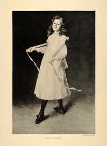 1896 William M. Chase Alice Portrait Impressionism - ORIGINAL HISTORIC FAI10
