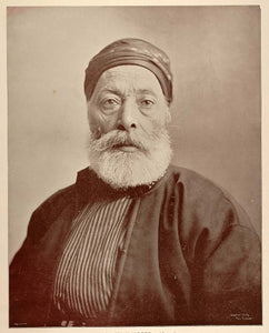 1893 Chicago World's Fair Print Portrait Jewish Man Jew Ethnic Historic Image