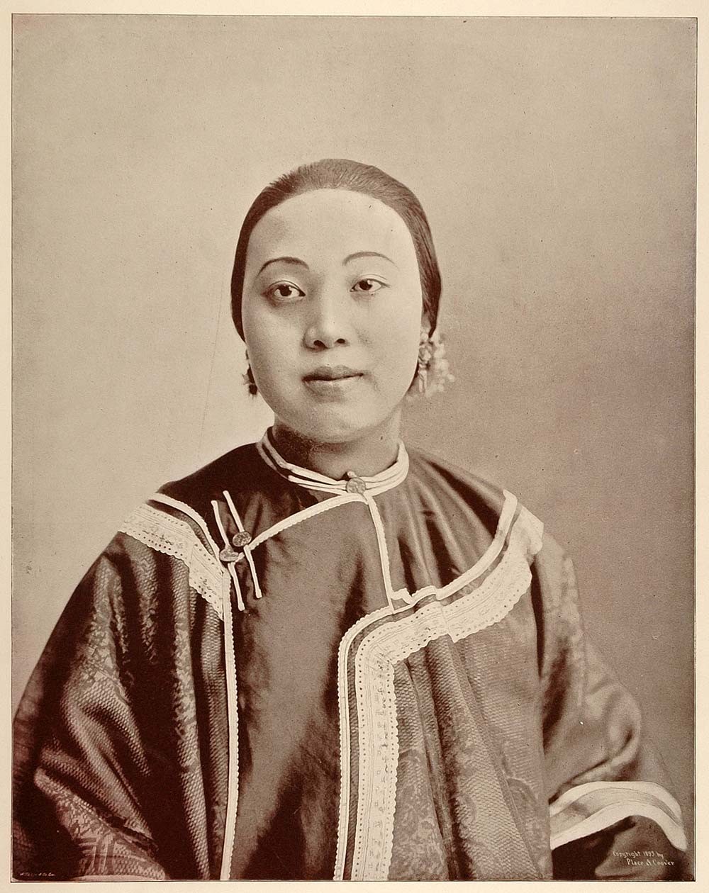 1893 Chicago World's Fair Portrait Chinese Woman Costume Ethnic Dress Historic