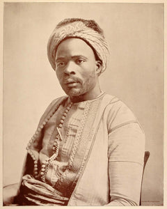 1893 Chicago World's Fair Ethnic Portrait Algerian Man Algeria Costume Historic