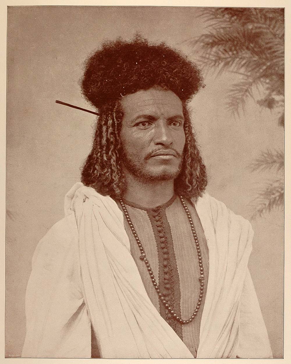 1893 Chicago World's Fair Ethnic Portrait Sheik Sudan Sudanese Costume Historic