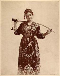 1893 Chicago World's Fair Portrait Jewish Woman Dancer Costume Dress Sword Dance