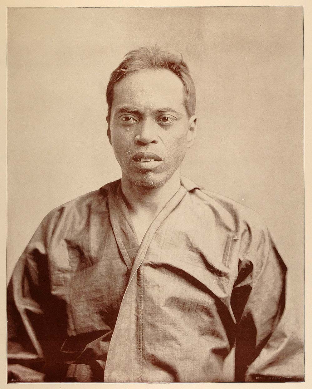 1893 Chicago World's Fair Ethnic Portrait Print Malay Man Malaysia Historic