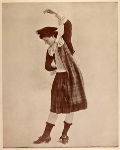 1893 Chicago World's Fair Portrait Scottish Highland Dancer Girl Scotland Kilt