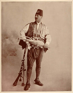 1893 Chicago World's Fair Portrait Jewish Man Turkey Turkish Costume Historic