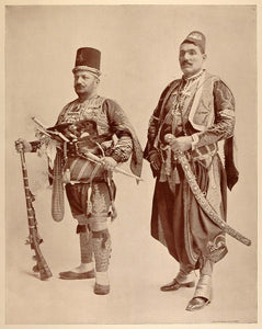 1893 Chicago World's Fair Portrait Armenian Man Janizary Soldier Turkish Uniform
