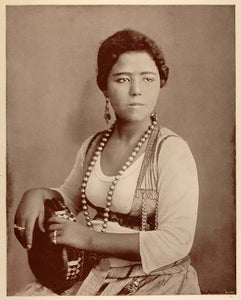 1893 Chicago World's Fair Egypt Girl Tambourine Belly Dancer