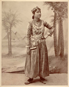 1893 Chicago World's Fair Portrait Syrian Woman Dancer Costume Midway Plaisance
