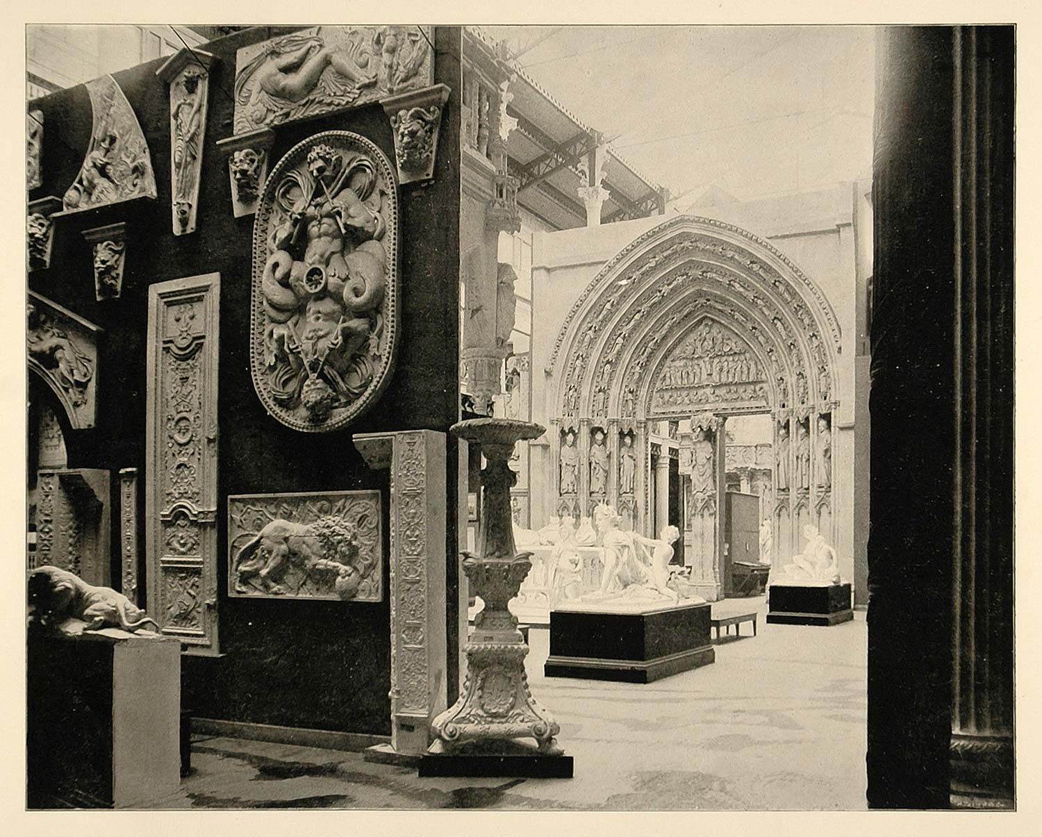 1893 Chicago Worlds Fair Cathedral Bordeaux Trocadero ORIGINAL HISTORIC FAI4