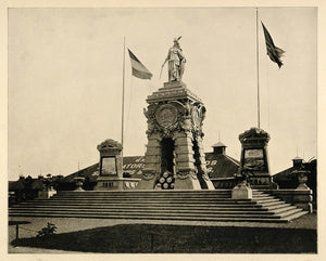 1893 Chicago Worlds Fair Statue Germania Cement German ORIGINAL HISTORIC FAI4