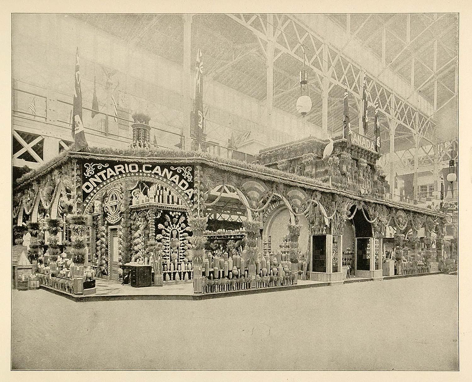 1893 Chicago Worlds Fair Canada Agricultural Building ORIGINAL HISTORIC FAI4