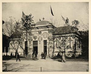 1893 Chicago Worlds Fair Venezuela's Building Bolivar ORIGINAL HISTORIC FAI4