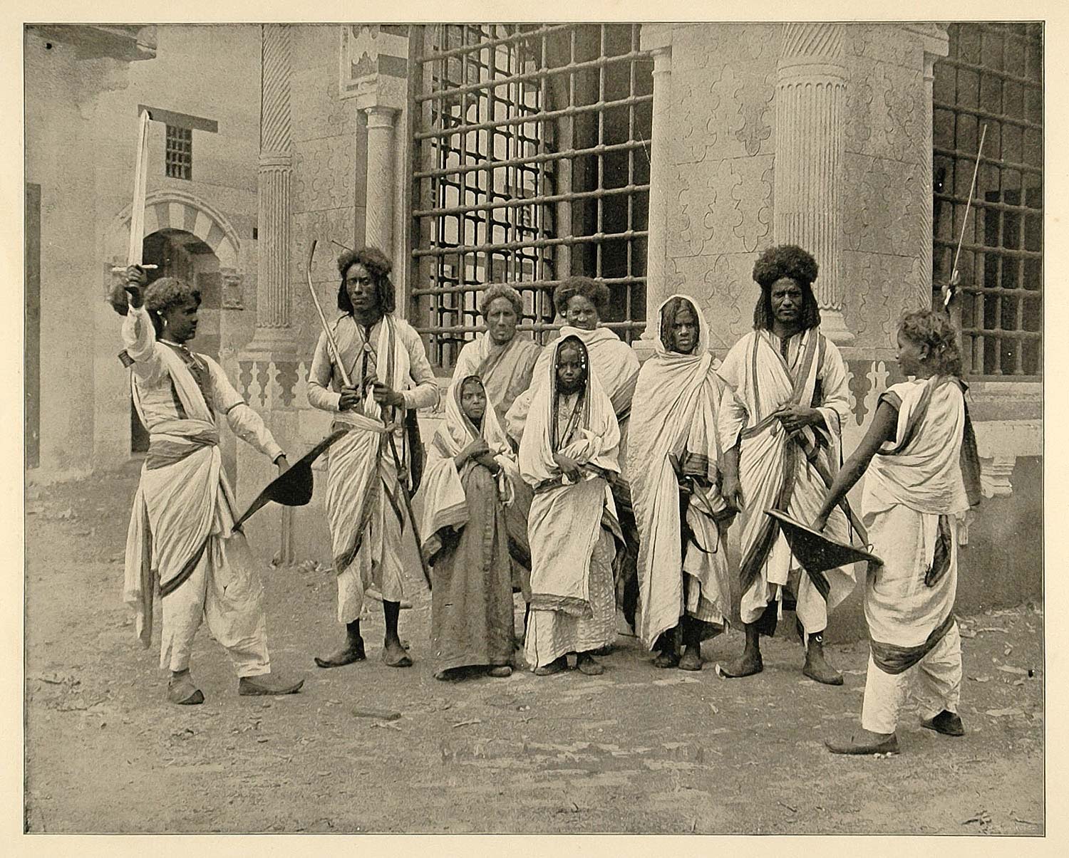 1893 Chicago Worlds Fair Troupe Soudanese Nubians Cairo ORIGINAL HISTORIC FAI4