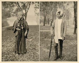 1893 Chicago Worlds Fair Bedouin Woman Hindoo Juggler ORIGINAL HISTORIC FAI4